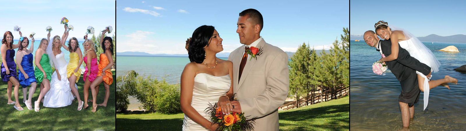 Photo montage of various weddings
