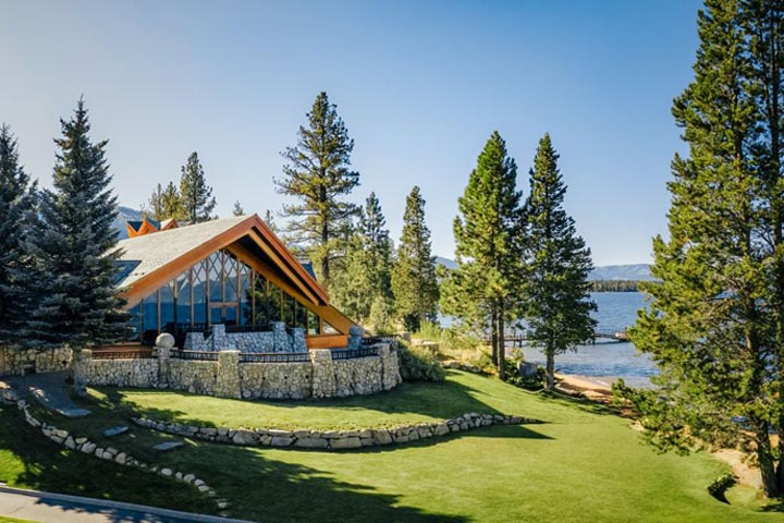 An outdoor scenic view of Edgewood Tahoe