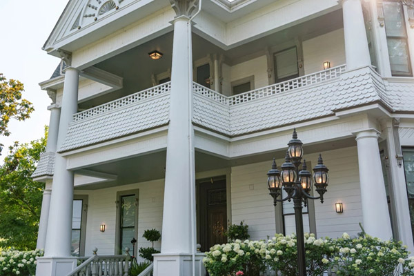 Exterior view of The White House reception site