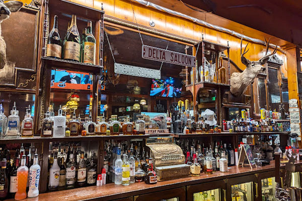 Inside view of the Delta tavern