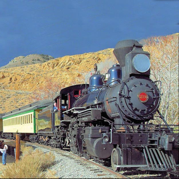 Virginia and Truckee Railroad train locomotive