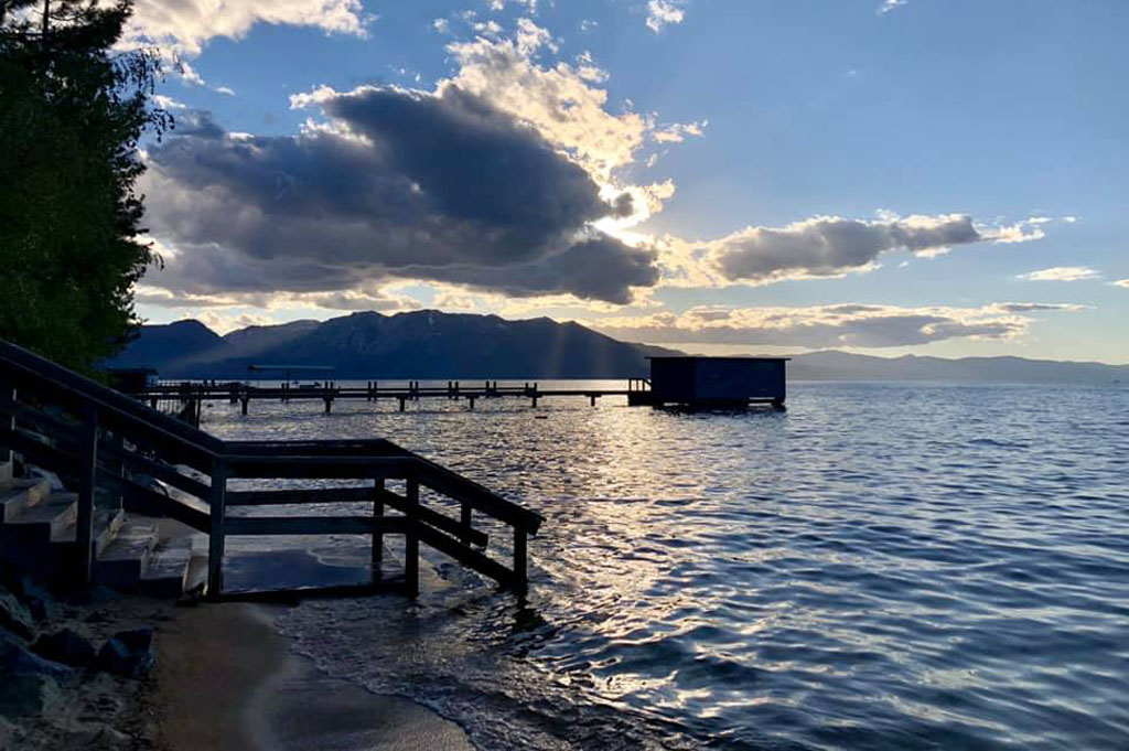 Beautiful sunset at Regan Beach