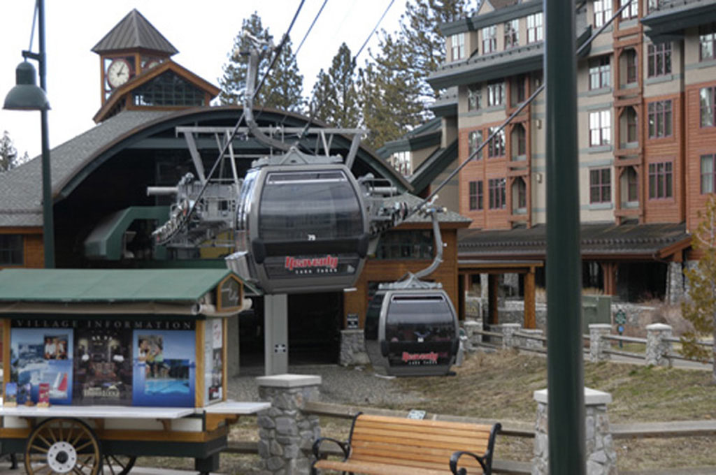 Dispatch area at the gondola base