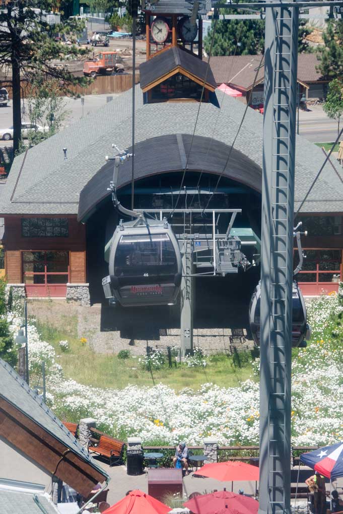 Gondola departure from the Heavenly Village gondola base
