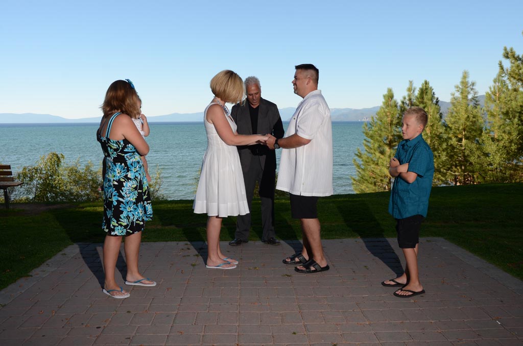 The minister has the groom repeat the vows